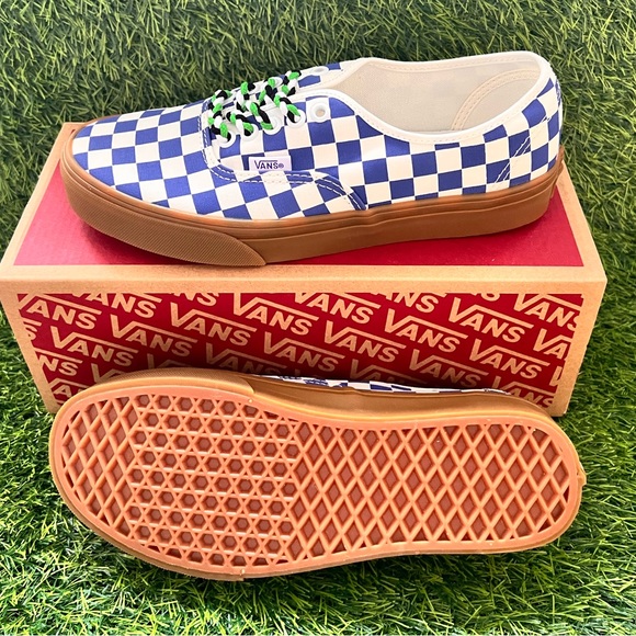 VANS CHECKERBOARD AUTHENTIC blue/whate - Picture 10 of 10